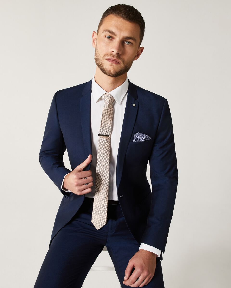 Mens New Navy Tailored Suit Pant